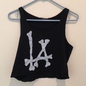 Brandy Melville LA Bone tee